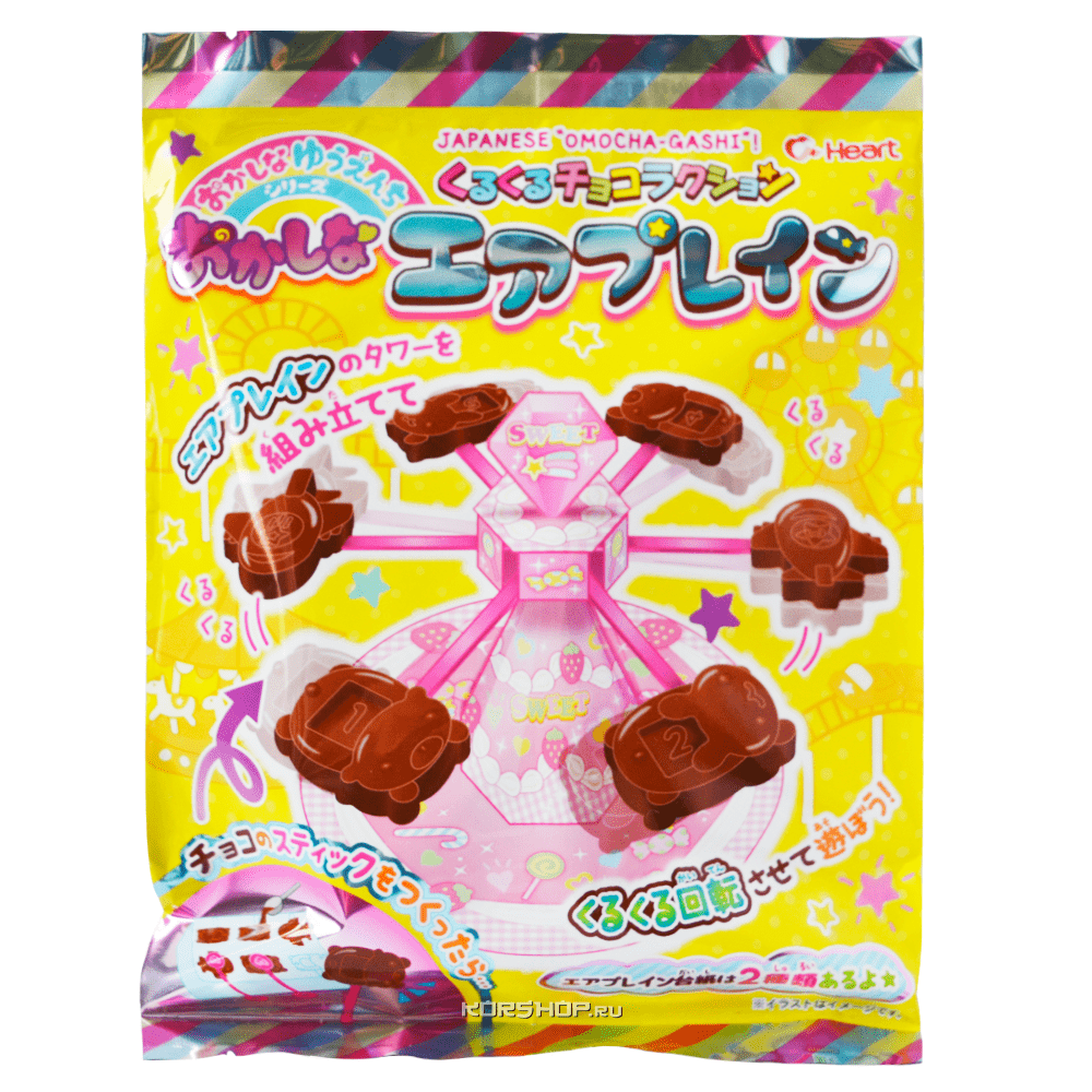 Игрушка с шоколадными фигурками Карусель (сделай сам) Heart, Япония, 23 г