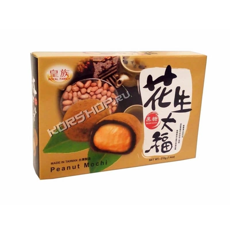 Японские сладости Моти Арахис (Peanut Mochi), Тайвань 210 г