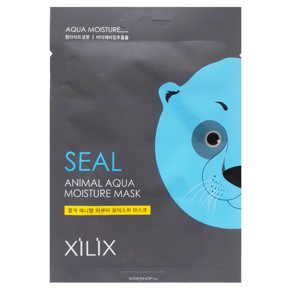 Увлажняющая маска для лица Seal Animal Dermal, Корея, 25 г