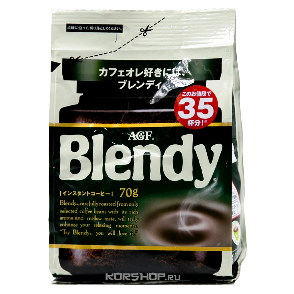 Растворимый кофе Standart Blendy AGF, Япония, 70 г