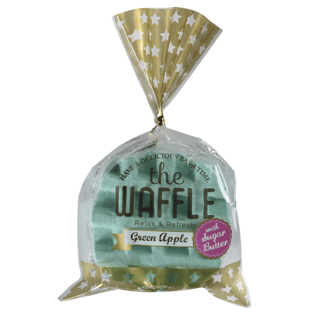 Соль для ванны с ароматом зеленого яблока Novopin Waffle Kokubo, Япония, 50 г