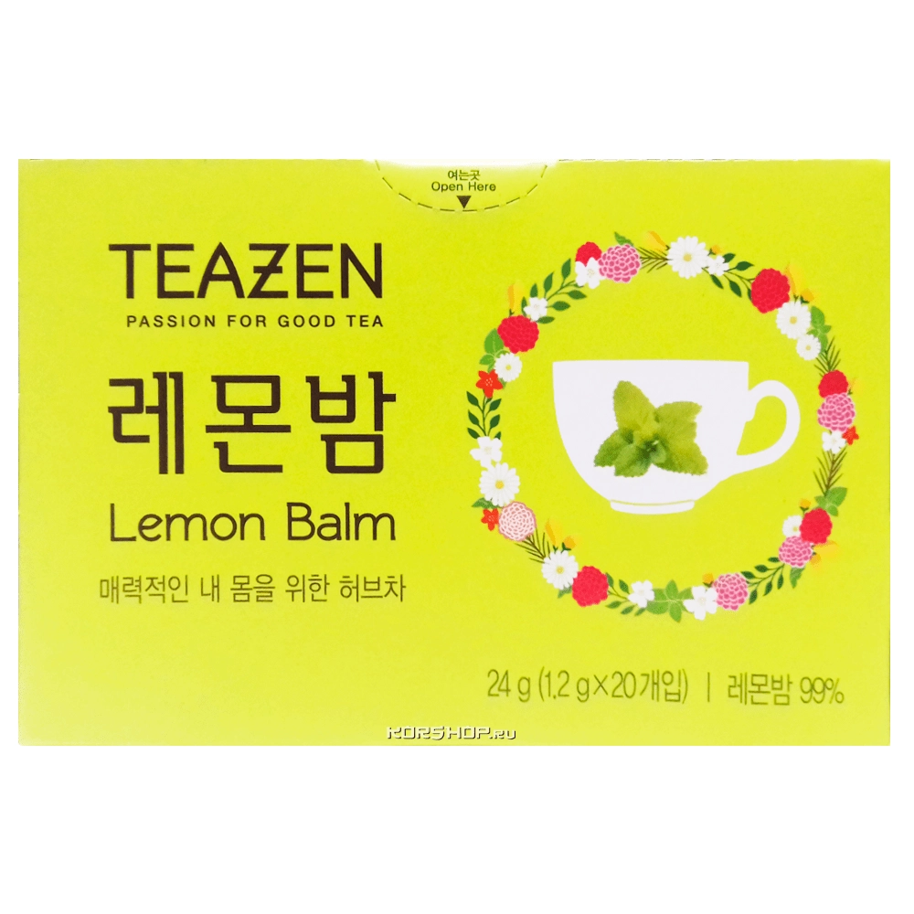 Чай из мелиссы Teazen (1,2 г*20 шт.), Корея, 24 г Чай из мелиссы Teazen (1,2 г*20 шт.), Корея, 24 г