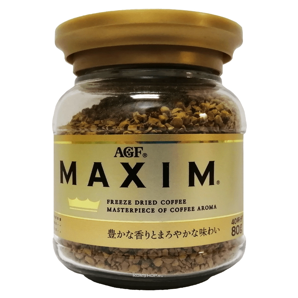 Натуральный растворимый кофе Gold Maxim AGF, Япония, 80 г (ст.б) Натуральный растворимый кофе Gold Maxim AGF, Япония, 80 г (ст.б)