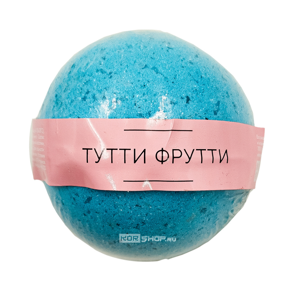 Шипящая бомбочка для ванн «Тутти Фрутти» с морской солью, 120 г