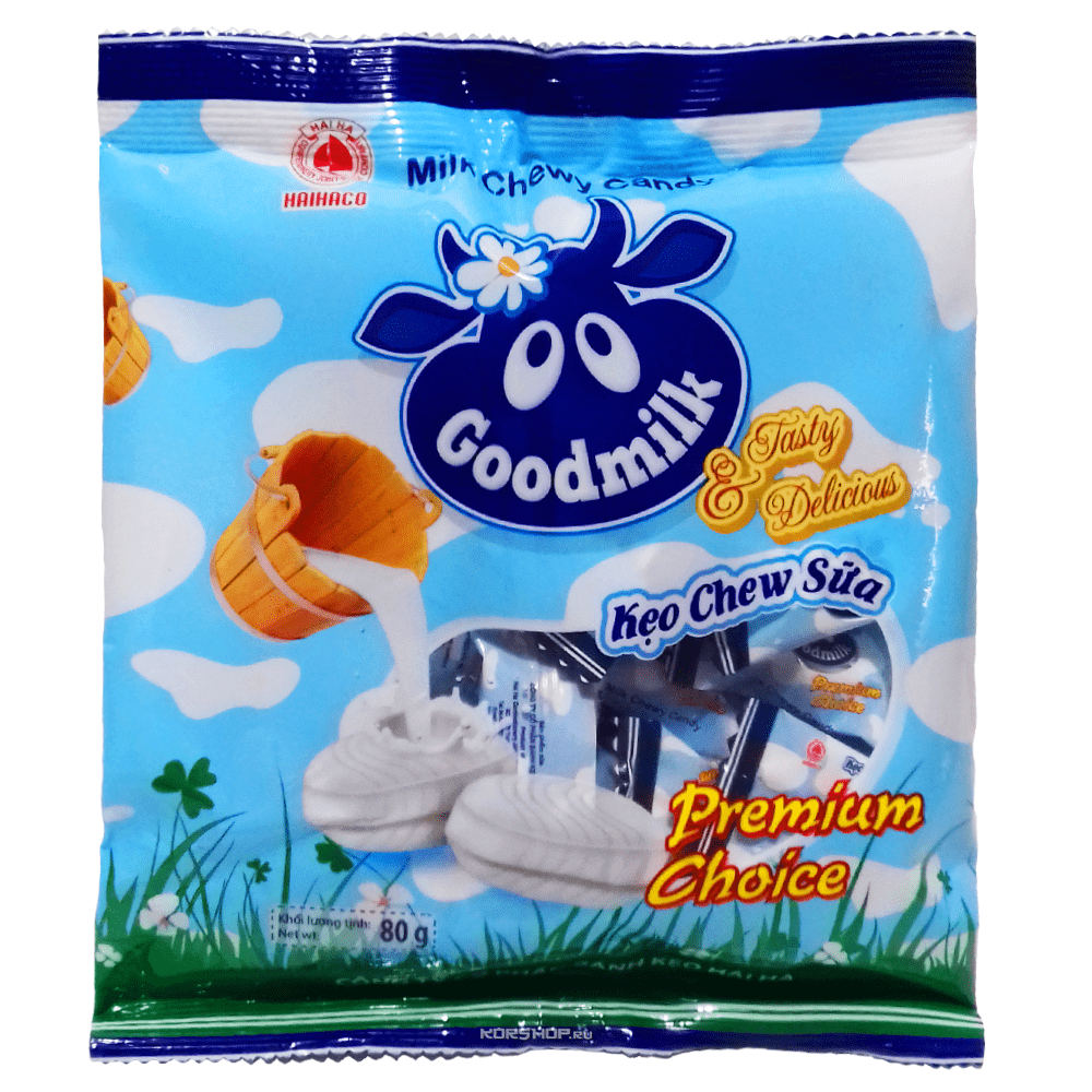 Жевательные конфеты со вкусом молока Goodmilk Haiha, Вьетнам, 80 г