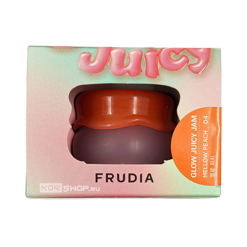Тающий бальзам-джем для губ и щек №04 (Мягкий персик) Frudia, Корея, 4,5 г