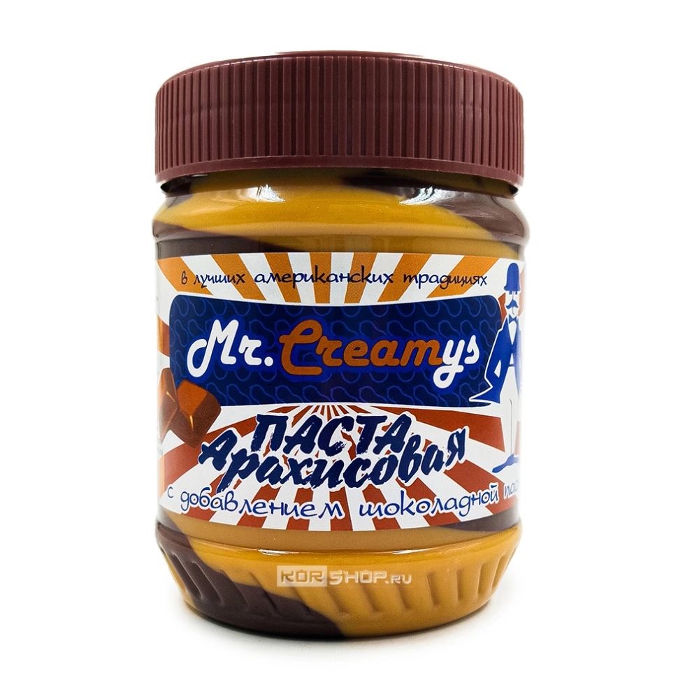 Арахисовая паста с шоколадом для завтраков и десертов Mr. Creamys (Китай), 340 г Арахисовая паста с шоколадом для завтраков и десертов Mr. Creamys (Китай), 340 г