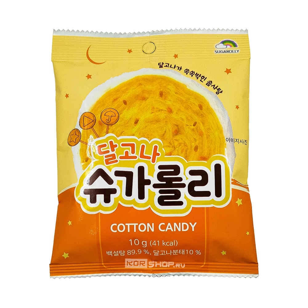 Сахарная вата с кусочками карамели «Дальгона» Есунг / Yesung, Корея, 10 г Сахарная вата с кусочками карамели «Дальгона» Есунг / Yesung, Корея, 10 г