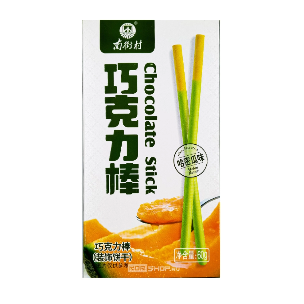 Печенье-соломка в глазури со вкусом дыни Maien, Китай, 45 г