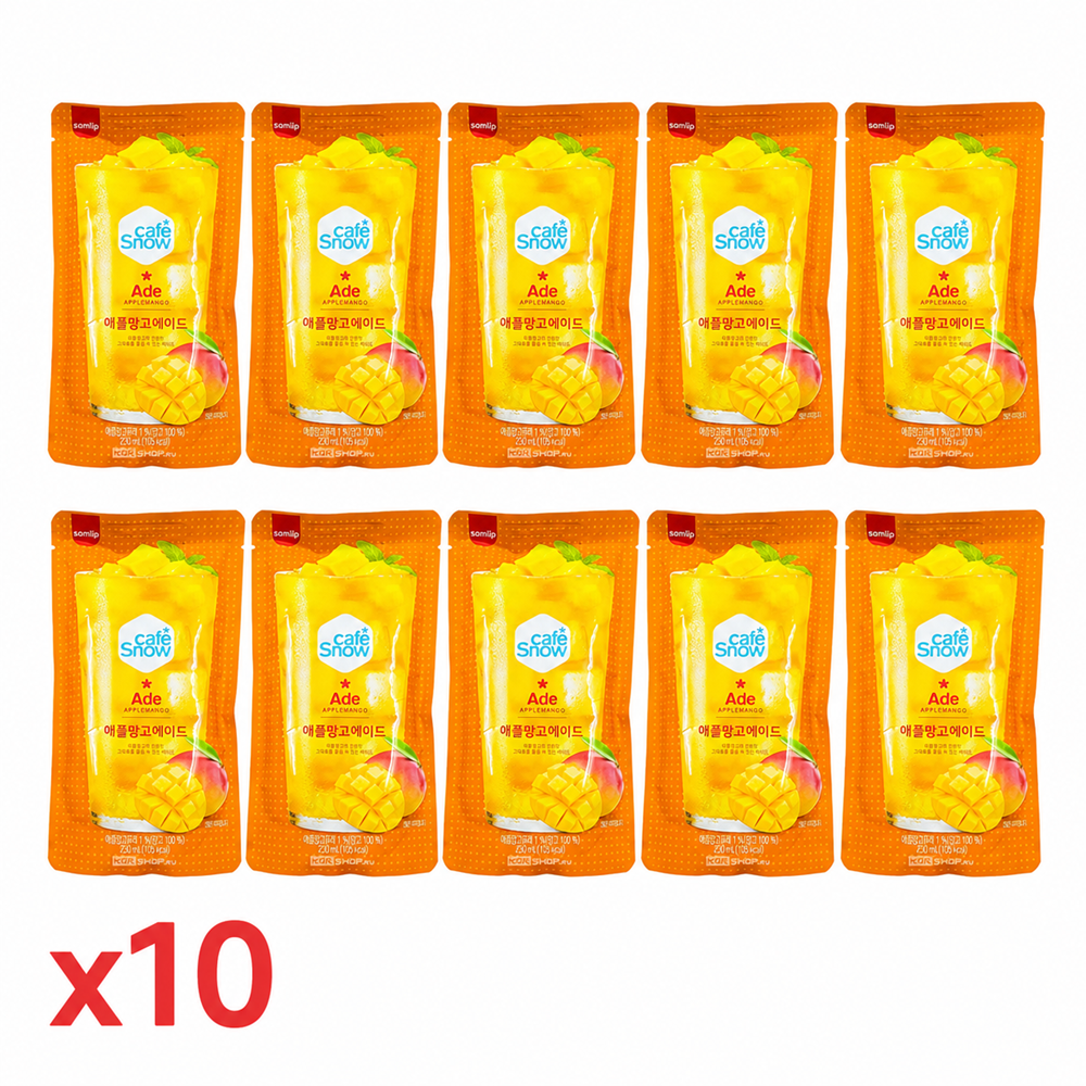 Блок (10 уп. по 230 мл) Напиток б/а «Яблоко и Манго» (Ade Apple Mango) Самлип / Samlip, Корея, 230 мл х 10 шт.