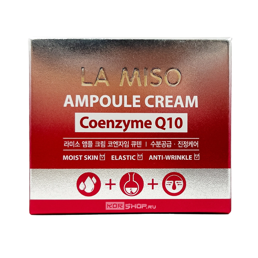 Ампульный крем с коэнзимом Q10 Ampoule Cream Coenzyme Q10 La Miso, Корея, 50 г
