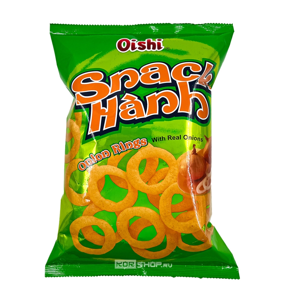 Чипсы-колечки со вкусом лука Onion Rings Oishi, Вьетнам, 68 г Чипсы-колечки со вкусом лука Onion Rings Oishi, Вьетнам, 68 г