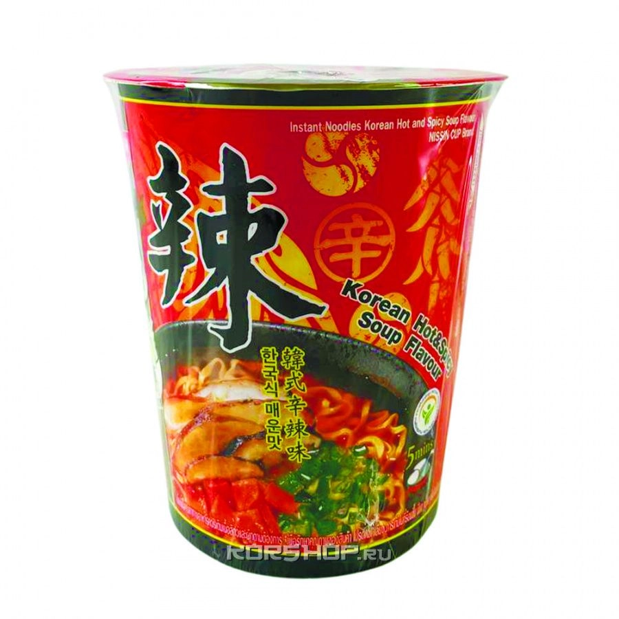 Лапша б/п &quot;Корейский острый суп&quot; Nissin, 68 г