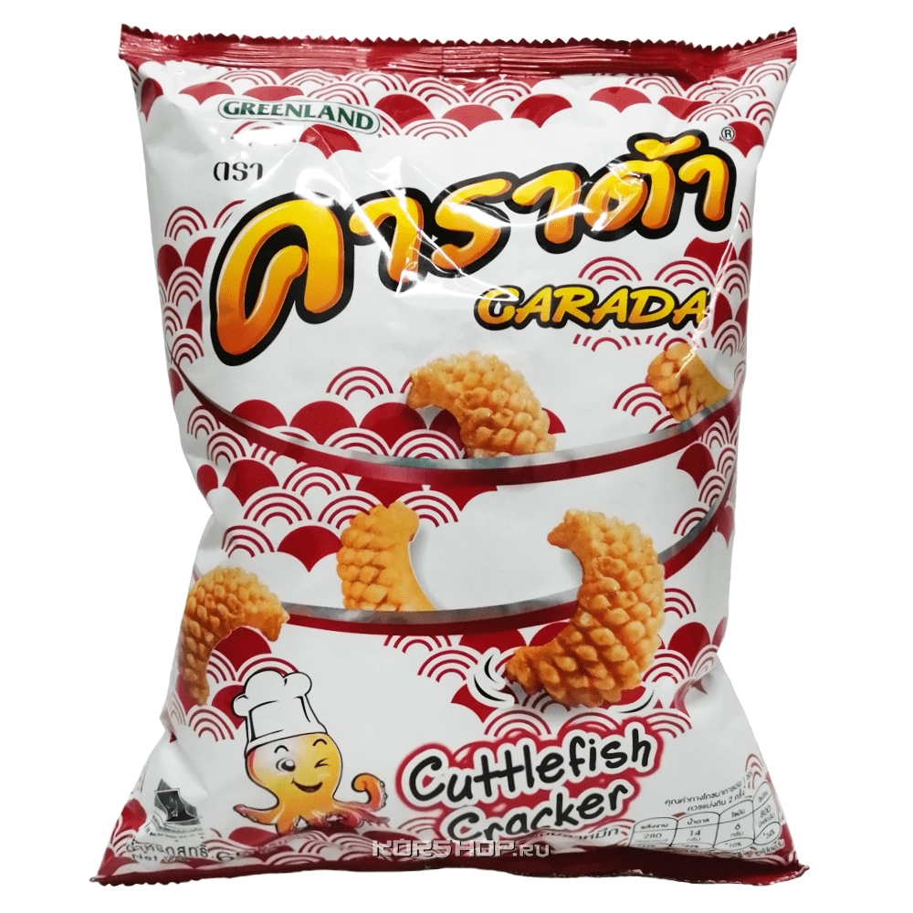 Хрустящие рисовые крекеры с каракатицей Carada, Таиланд, 65 г... Хрустящие рисовые крекеры с каракатицей Carada, Таиланд, 65 г...