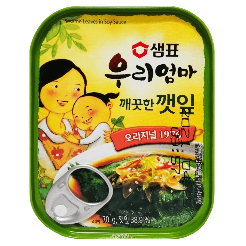 Листья периллы в соевом соусе Корея 70 г Листья периллы в соевом соусе Корея 70 г