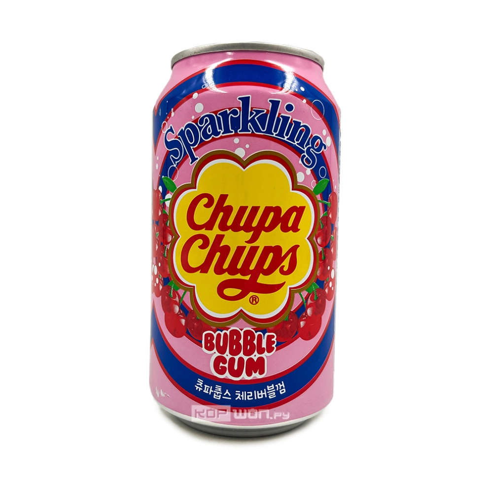 Напиток газ. со вкусом вишневой жевательной резинки Chupa Chups, Корея, 345 мл Напиток газ. со вкусом вишневой жевательной резинки Chupa Chups, Корея, 345 мл