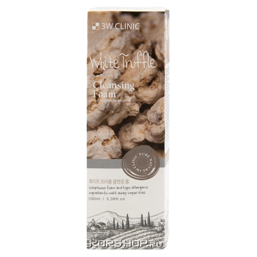 Пенка для умывания с белым трюфелем White Truffle 3W Clinic, Корея, 100 мл