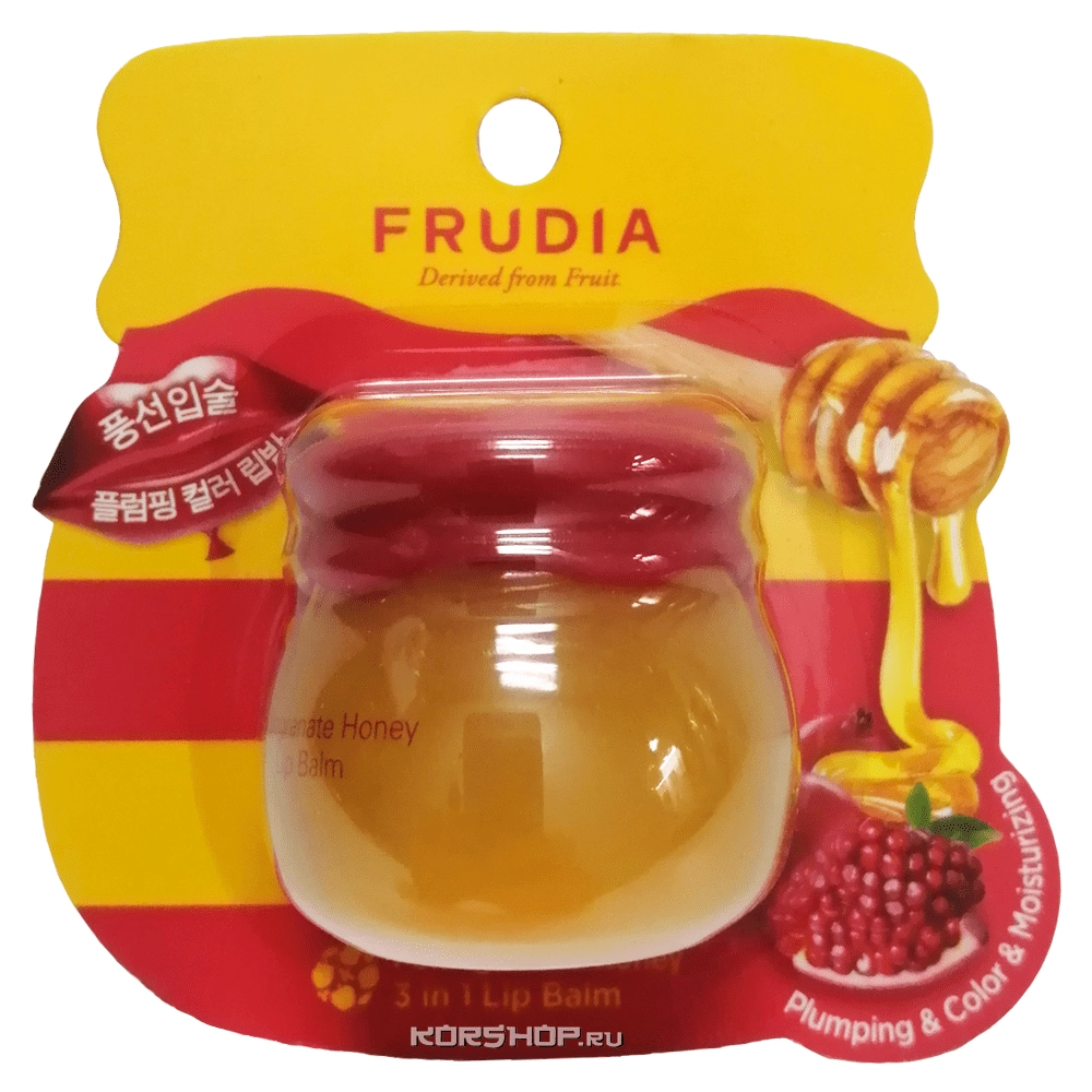 Увлажняющий бальзам для губ с медом и гранатом 3 в 1 Frudia, Корея, 10 мл Увлажняющий бальзам для губ с медом и гранатом 3 в 1 Frudia, Корея, 10 мл