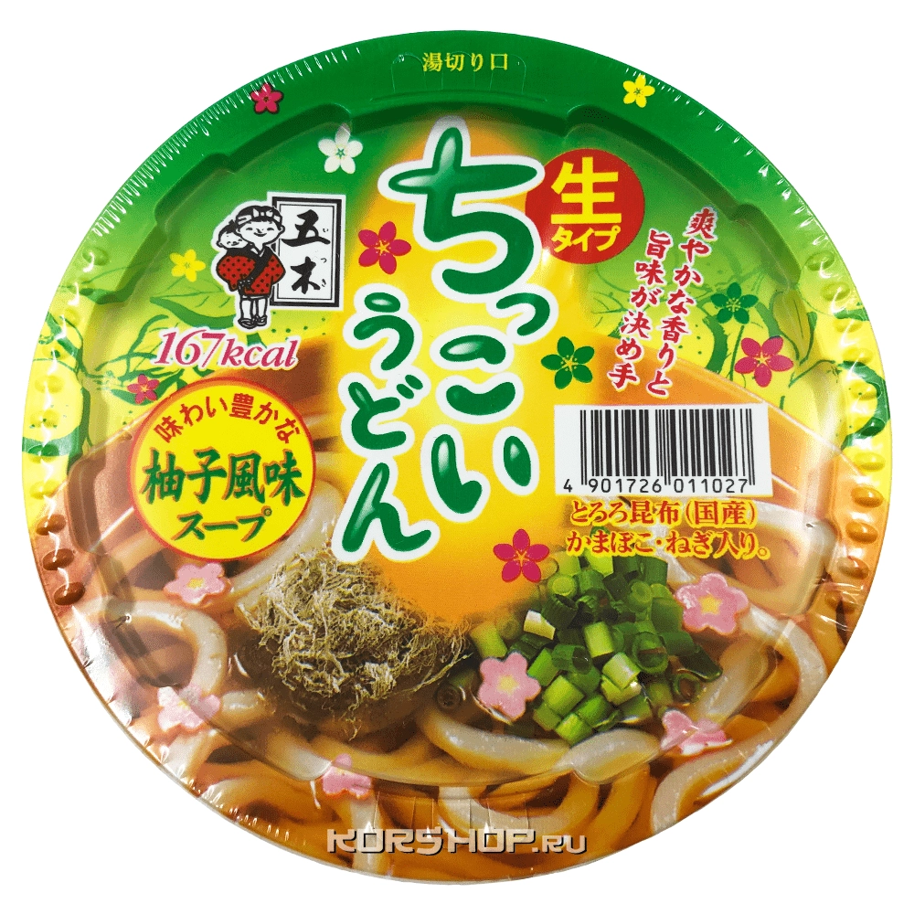 Лапша б/п Удон по-деревенски со вкусом юдзу Itsuki, Япония, 109 г. Лапша б/п Удон по-деревенски со вкусом юдзу Itsuki, Япония, 109 г.