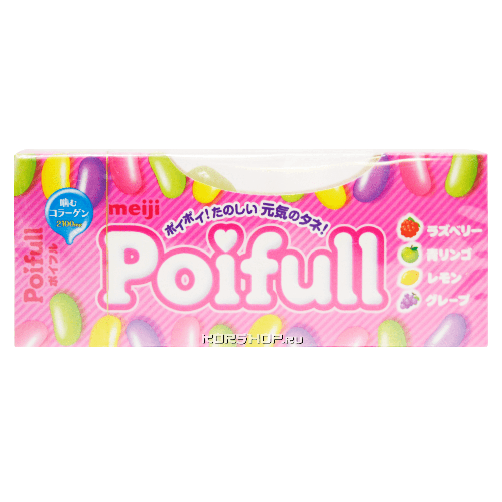 Жевательные конфеты Ассорти Poifull Meiji, Япония, 53 г
