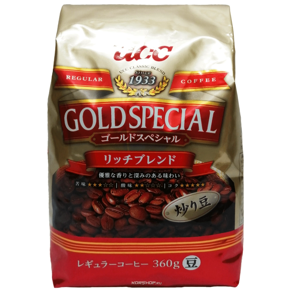 Кофе в зернах Мока Gold Special UCC, Япония, 360 г Кофе в зернах Мока Gold Special UCC, Япония, 360 г