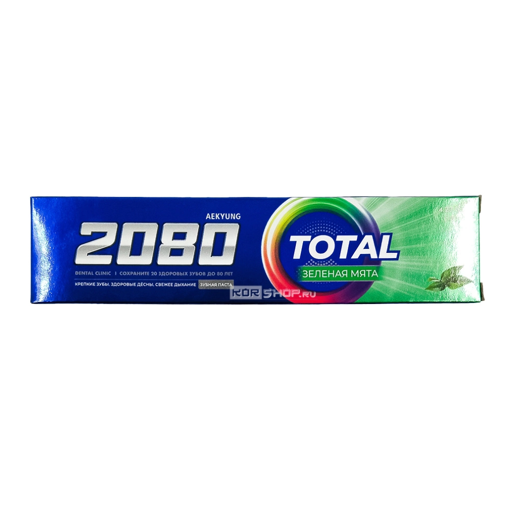 Зубная паста «Зеленая мята» Total 2080, Корея, 120 г