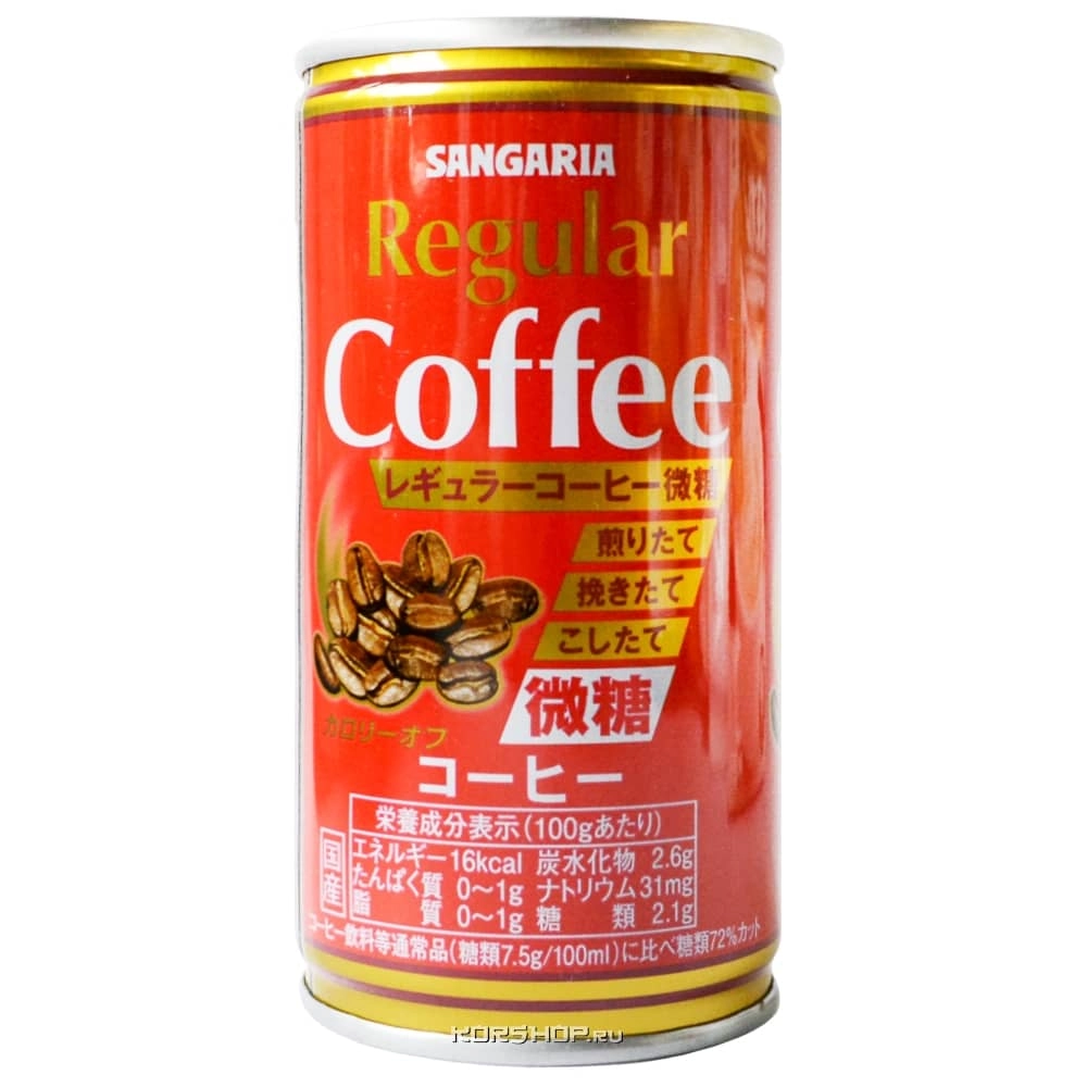 Кофе с пониженным содержанием сахара Sangaria Regular Coffee, Япония, 190 г Кофе с пониженным содержанием сахара Sangaria Regular Coffee, Япония, 190 г
