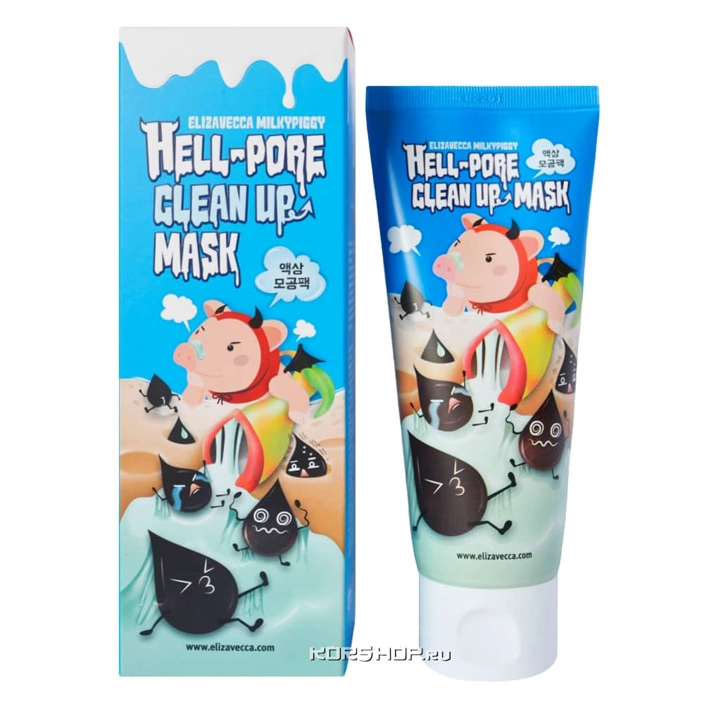 Маска-пленка для очищения пор Hell Pore Milky Piggy Elizavecca, Корея, 100 мл.