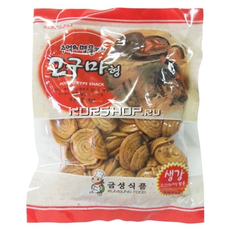 Печенье хрустящее из батата Когума/Goguma, Корея, 50 г