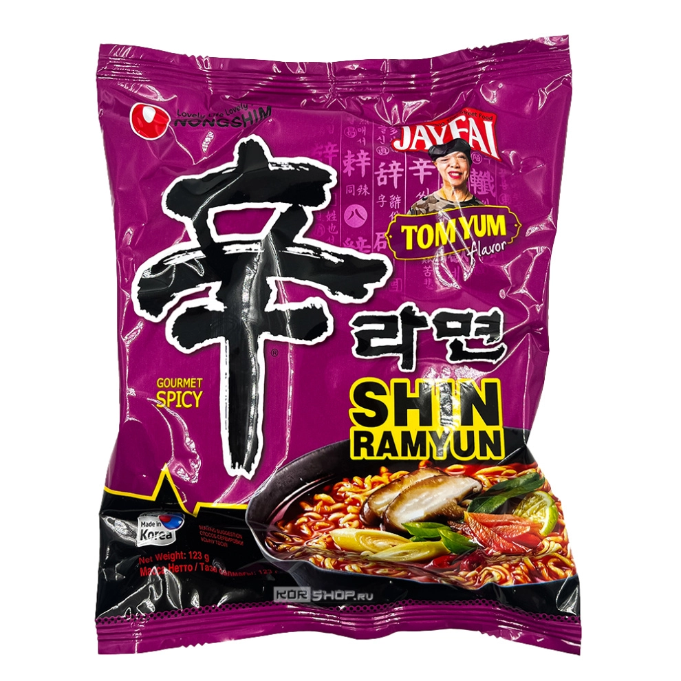 Лапша б/п Шин Рамен острая со вкусом Том Ям Shin Ramyun Tom Yum Nongshim, Корея, 123 г Лапша б/п Шин Рамен острая со вкусом Том Ям Shin Ramyun Tom Yum Nongshim, Корея, 123 г