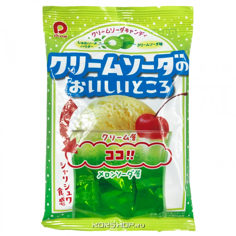 Леденцовая карамель Крем - Сода Pine, Япония, 80 г. Леденцовая карамель Крем - Сода Pine, Япония, 80 г.