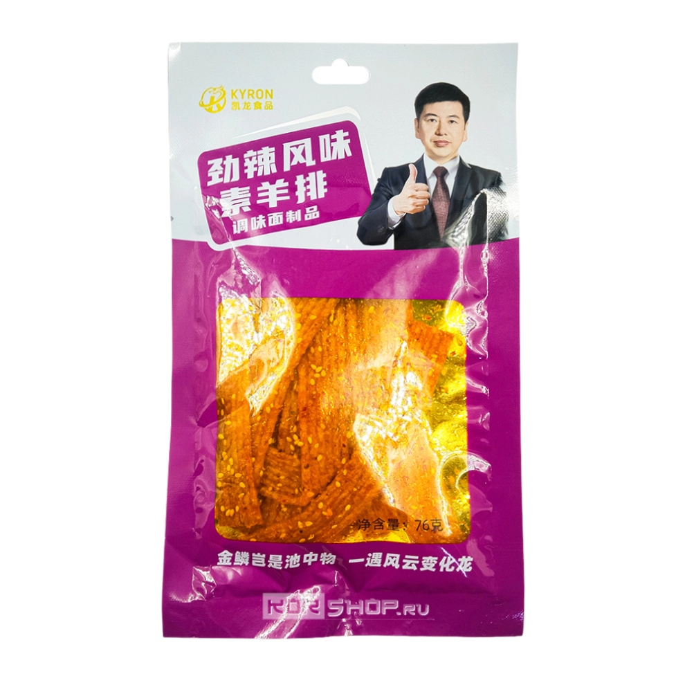 Пряные снеки латяо со вкусом бараньих ребрышек Kyron, Китай, 76 г Пряные снеки латяо со вкусом бараньих ребрышек Kyron, Китай, 76 г