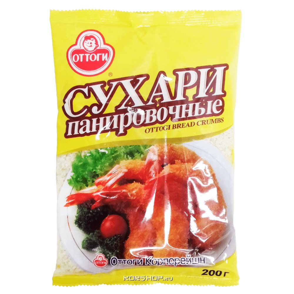 Сухари панировочные Панкару Оттоги/Ottogi, Корея, 200 г