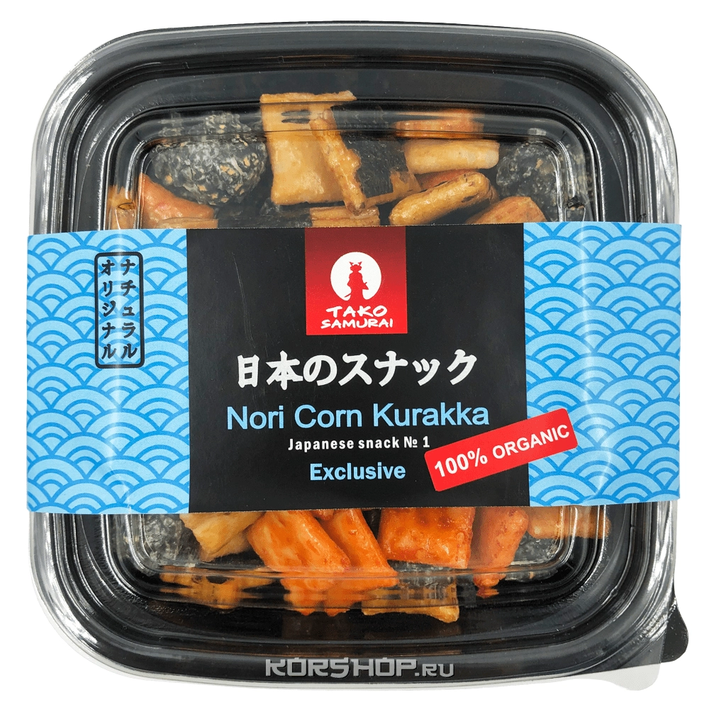 Японские снэки Нори Корн Куракка Тако Самурай, 90 г Японские снэки Нори Корн Куракка Тако Самурай, 90 г