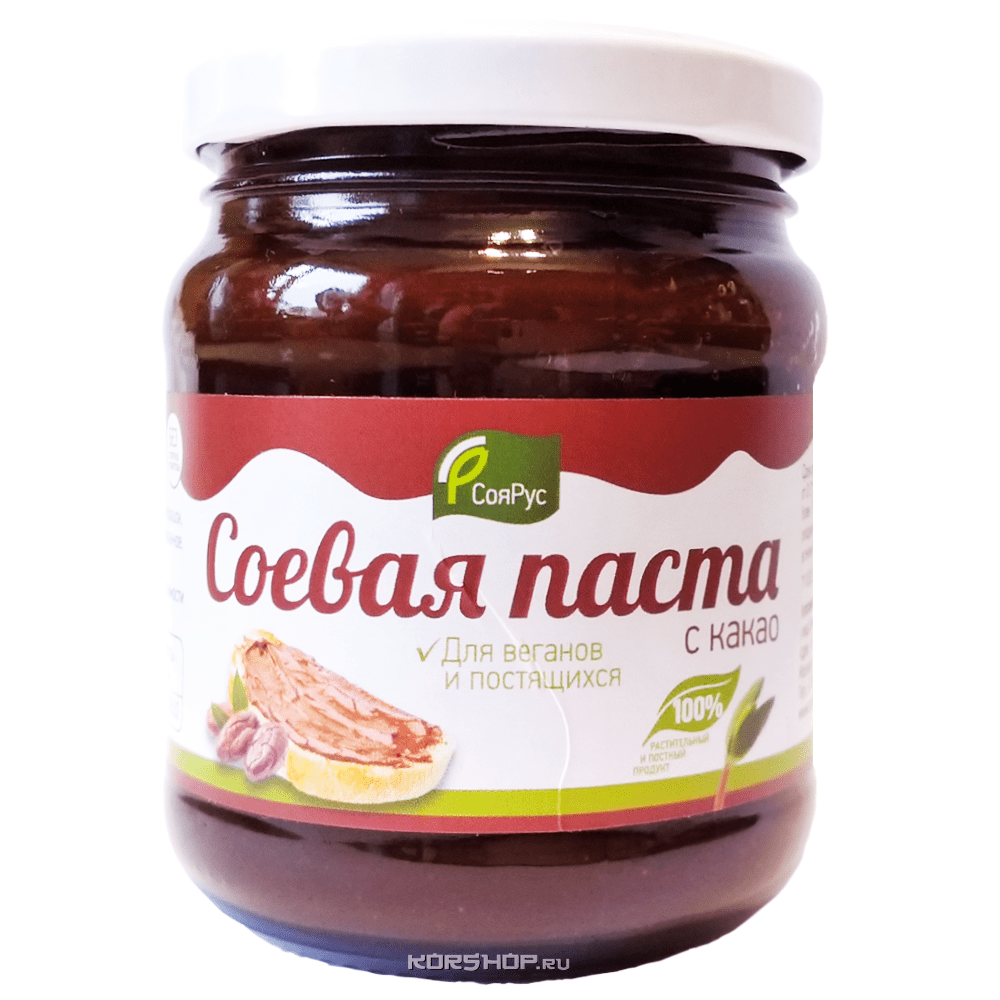 Шоколадная соевая паста с какао "СояРус", Россия, 250 г