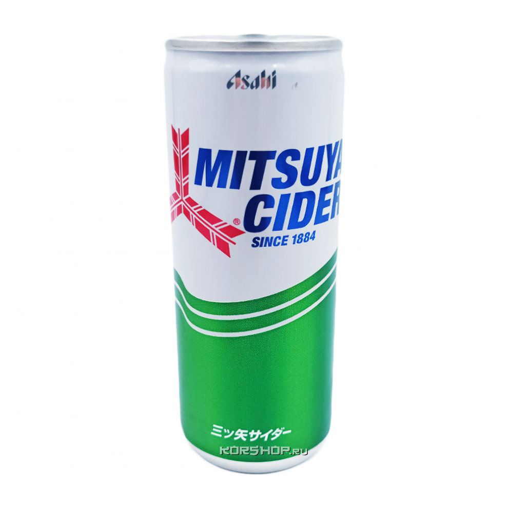 Напиток б/а газ. со вкусом сидра Asahi Mitsuya Cider, Япония, 250 мл