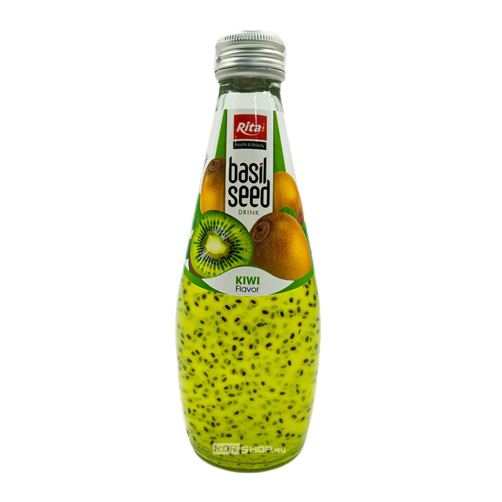 Напиток с соком киви и семенами базилика Basil Rita (Вьетнам), 290 мл Напиток с соком киви и семенами базилика Basil Rita (Вьетнам), 290 мл
