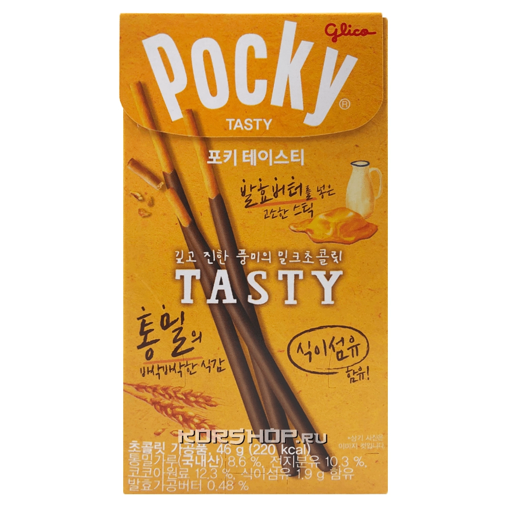 Шоколадные палочки со вкусом топленого масла и молока Tasty Pocky Glico, Япония, 46 г. Шоколадные палочки со вкусом топленого масла и молока Tasty Pocky Glico, Япония, 46 г.