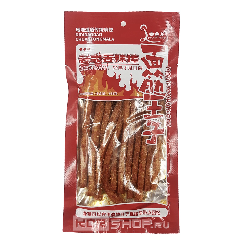 Острые снеки «Мучные палочки» Yujinlong, Китай, 168 г