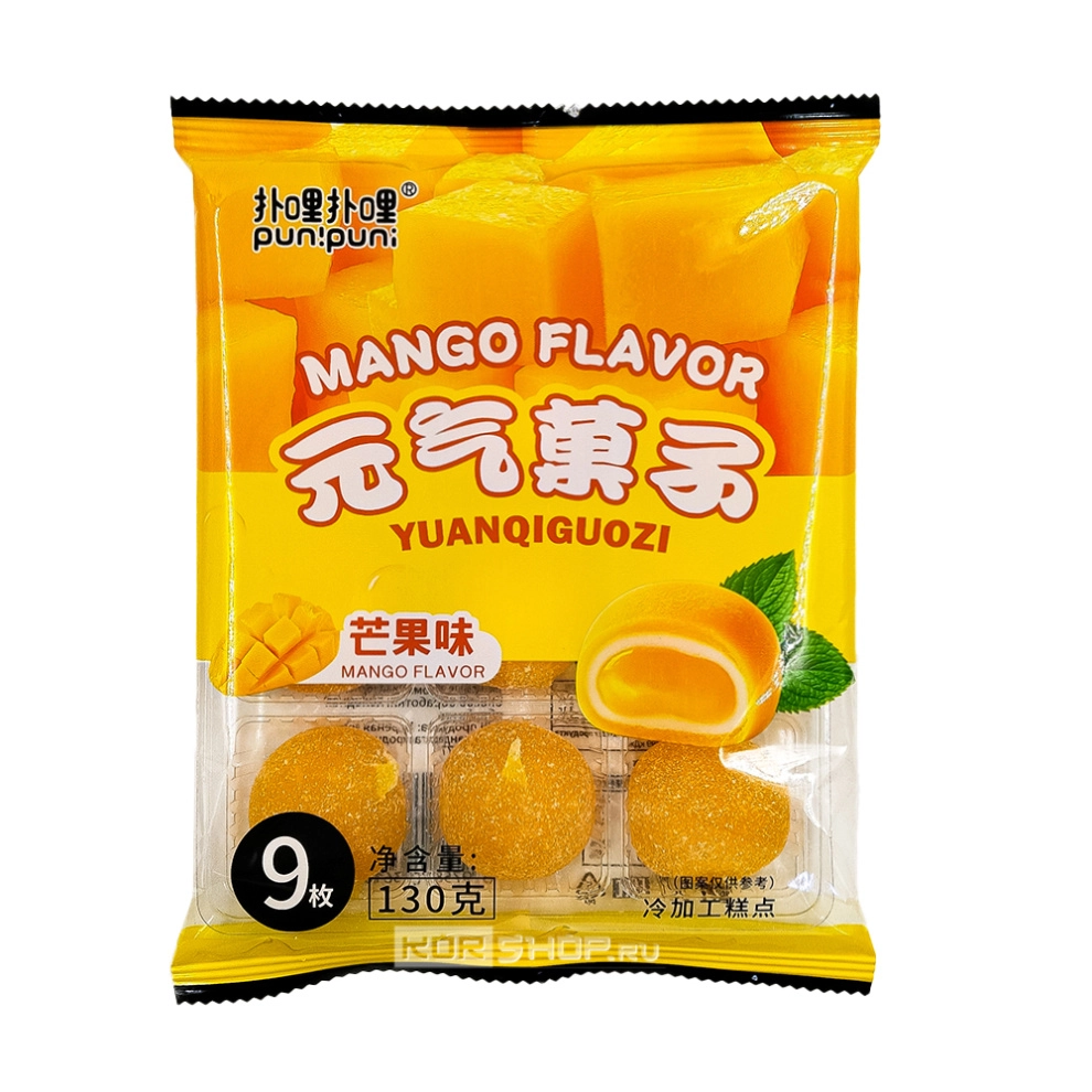Моти со вкусом манго Mango Yuanqiguozi, Китай, 130 г