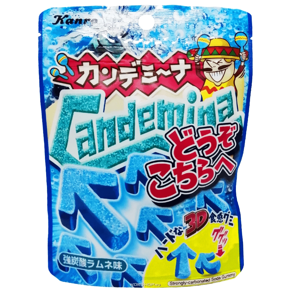 Жевательный мармелад со вкусом шипучего лимонада Рамунэ Candemina Kanro, Япония, 40 г Жевательный мармелад со вкусом шипучего лимонада Рамунэ Candemina Kanro, Япония, 40 г