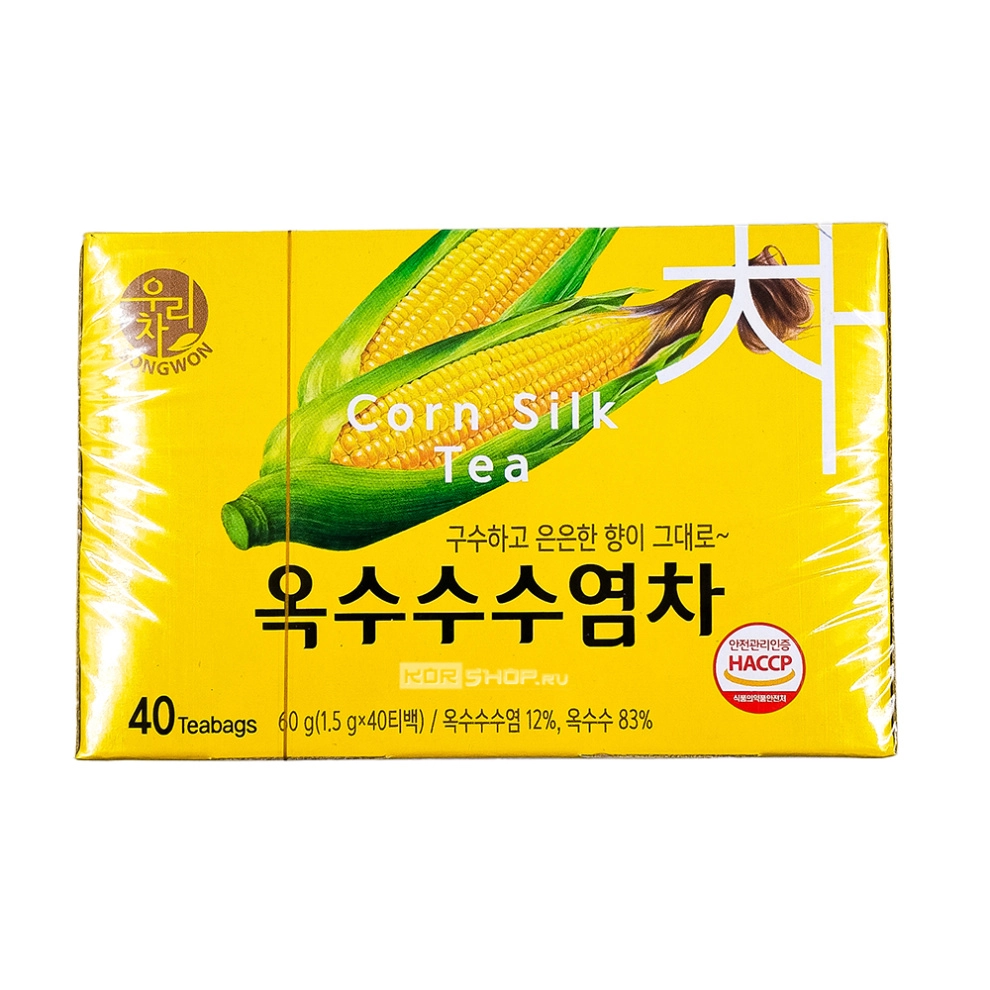 Кукурузный чай Corn Silk Tea Songwon, Корея, 60 г (1,5 г*40 шт.)