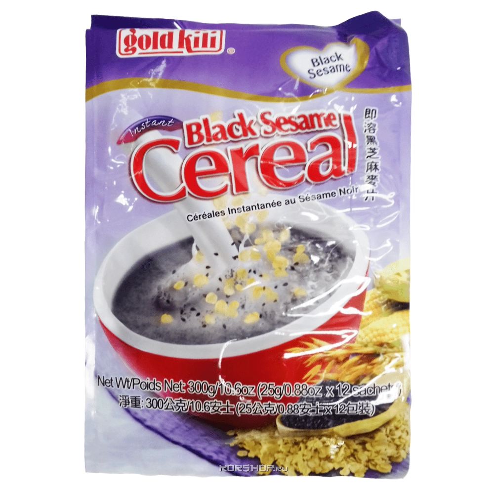 Быстрорастворимый напиток из злаков с черным кунжутом Gold Kili (25 г * 12), Сингапур, 300 г