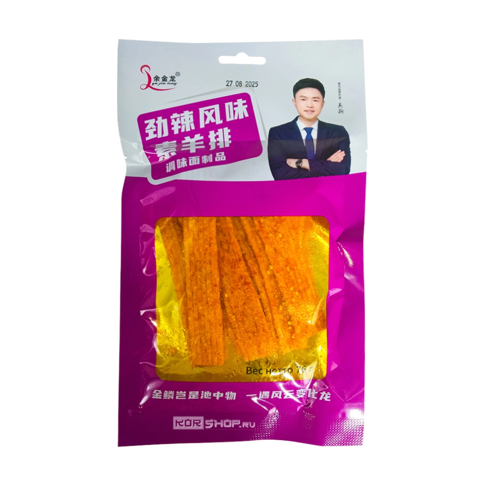 Острые снеки Латяо со вкусом бараньих ребрышек Yujinlong, Китай, 76 г