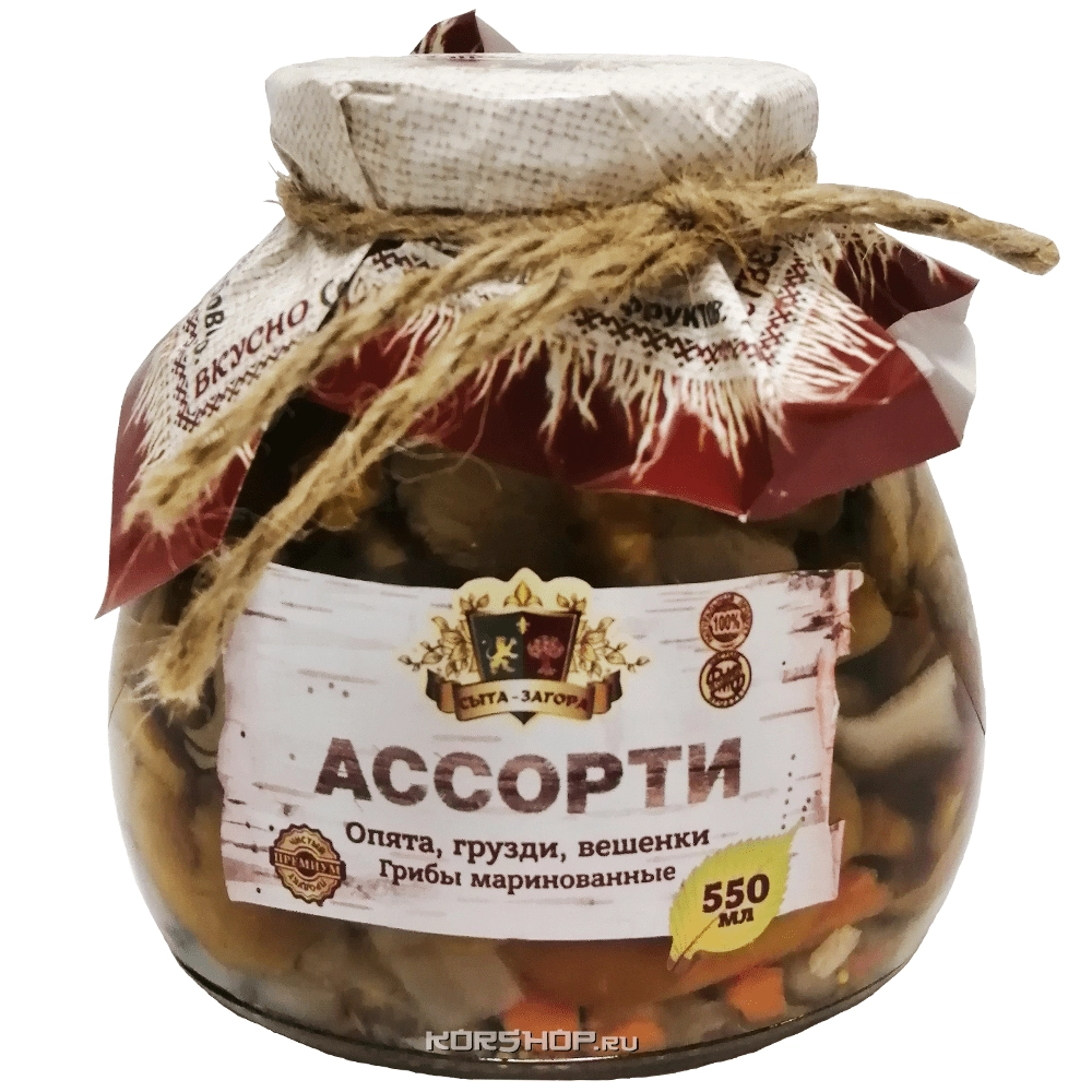 Маринованные грибы Ассорти (опята, грузди, вешенки) "Сыта-Загора", 550 мл Маринованные грибы Ассорти (опята, грузди, вешенки) "Сыта-Загора", 550 мл