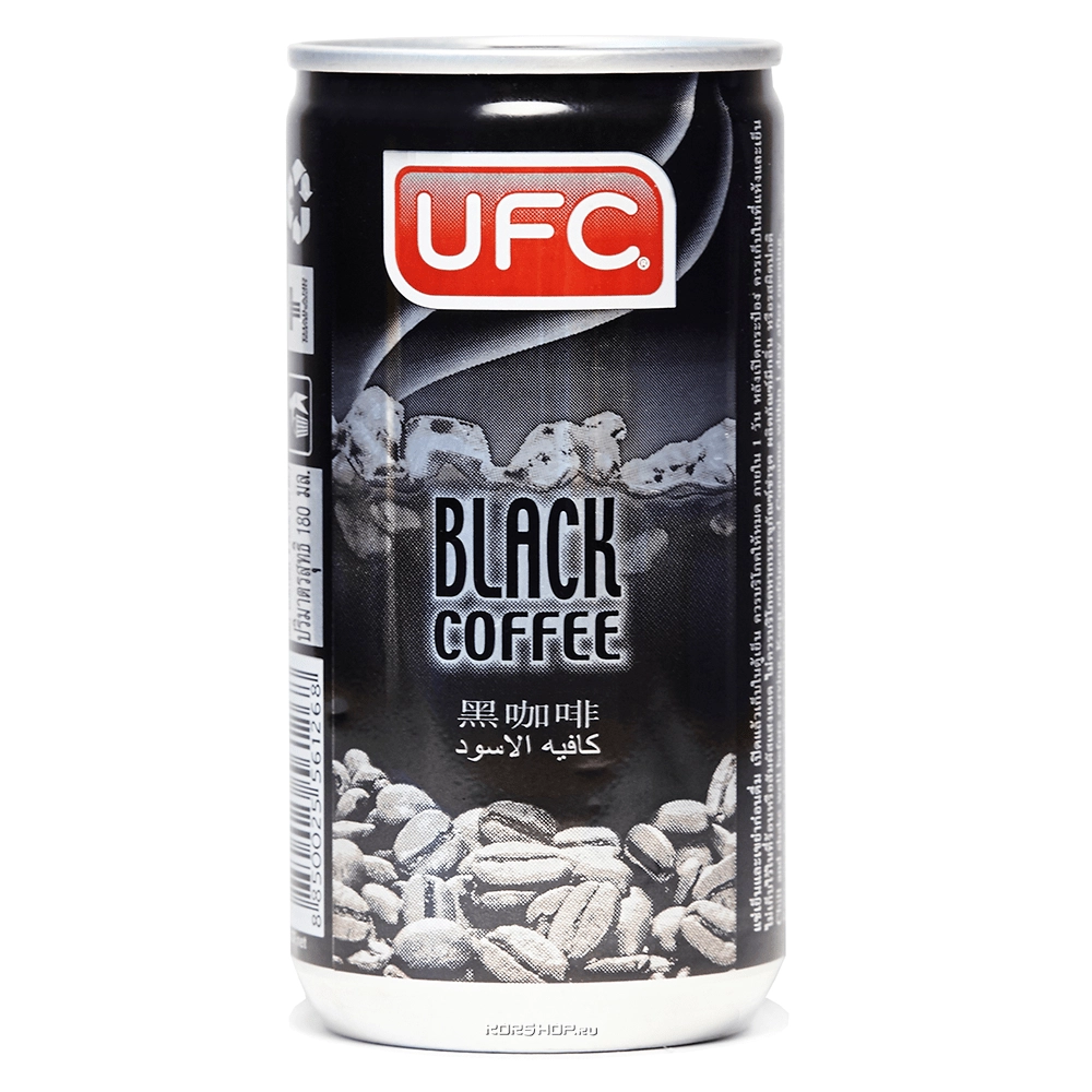 Черный кофе с добавлением сахара UFC, Таиланд, 180 мл Черный кофе с добавлением сахара UFC, Таиланд, 180 мл
