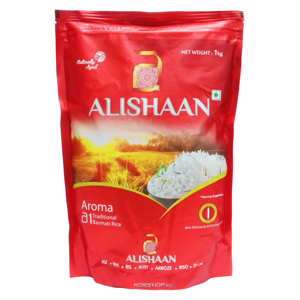 Рис Басмати Aroma Alishaan, Индия, 1 кг