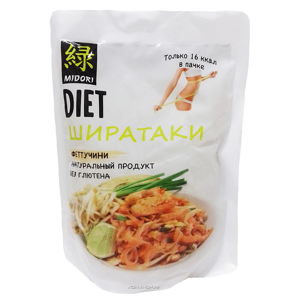 Феттучини ширатаки Midori, Китай, 200 г