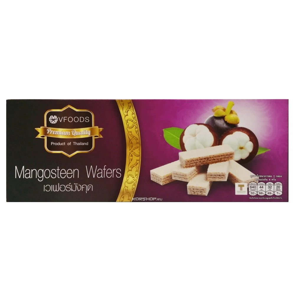 Вафли с натуральным мангостином Premium VFoods, Таиланд, 120 г. Вафли с натуральным мангостином Premium VFoods, Таиланд, 120 г.
