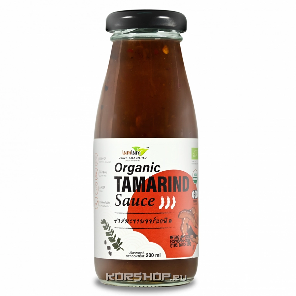 Органический соус из тамаринда Lum Lum, Таиланд, 200 г Органический соус из тамаринда Lum Lum, Таиланд, 200 г
